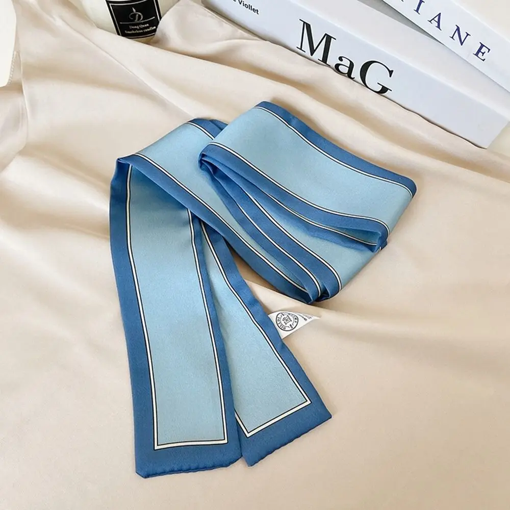 Style Ribbon Headband Tie Female Shawl Wraps Printing Stripe Small Long Scarf Korean Style Scarves Silk Scarf Printed Scarf
Style Ribbon Headband Tie Female Shawl Wraps Printing Stripe Small Long Scarf Korean Style Scarves Silk Scarf Printed Scarf