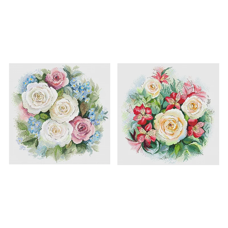 Round Rose Flower Patterns Counted Cross Stitch Set DIY 11CT 14CT 16CT 18CT Cross Stitch Kits Embroidery Needlework Crafts
Round Rose Flower Patterns Counted Cross Stitch Set DIY 11CT 14CT 16CT 18CT Cross Stitch Kits Embroidery Needlework Crafts