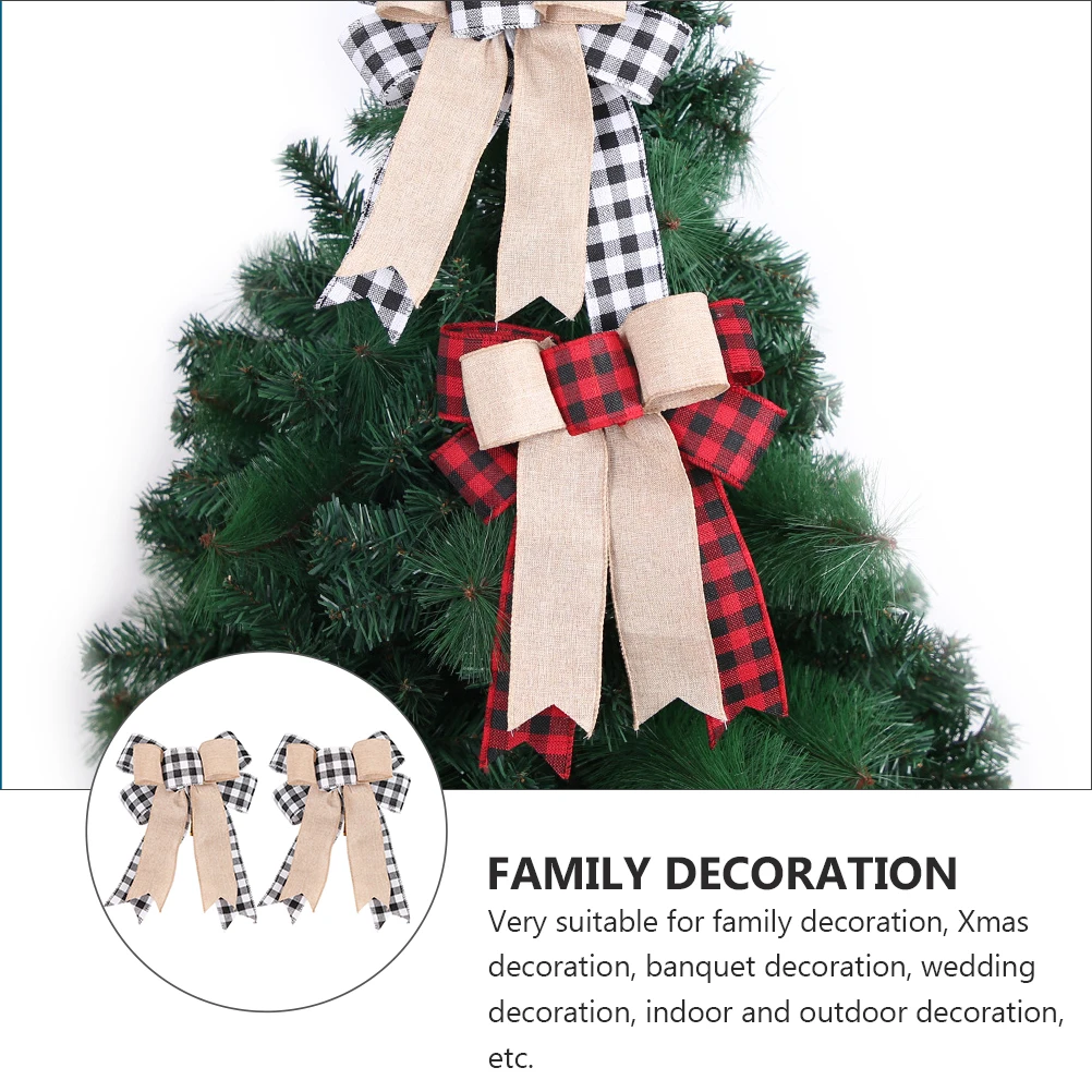 2 Pcs Bow Decoration Ornament Christmas Ornaments for Crafts Mini Party Bowknot Xmas Tree
2 Pcs Bow Decoration Ornament Christmas Ornaments for Crafts Mini Party Bowknot Xmas Tree