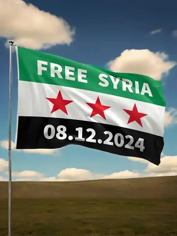 Custom 90x150cm Syria Flag High-Quality 100% Polyester  Free People's Banner for Decor And Hanging