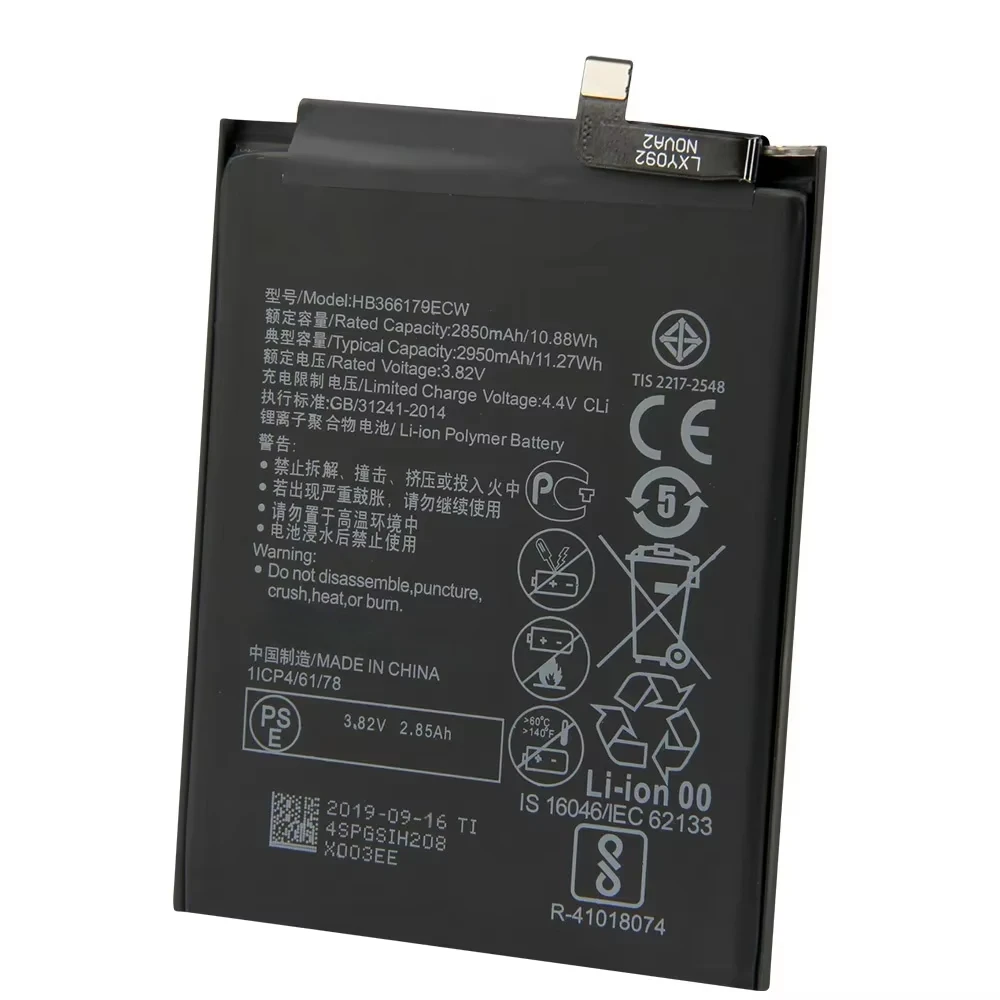 HB366179ECW For Huawei Nova 2 Nova2 CAZ-AL10 CAZ-TL00 Phone Replacement Battery High Quality Batteries 2950mAh With Tool
HB366179ECW For Huawei Nova 2 Nova2 CAZ-AL10 CAZ-TL00 Phone Replacement Battery High Quality Batteries 2950mAh With Tool