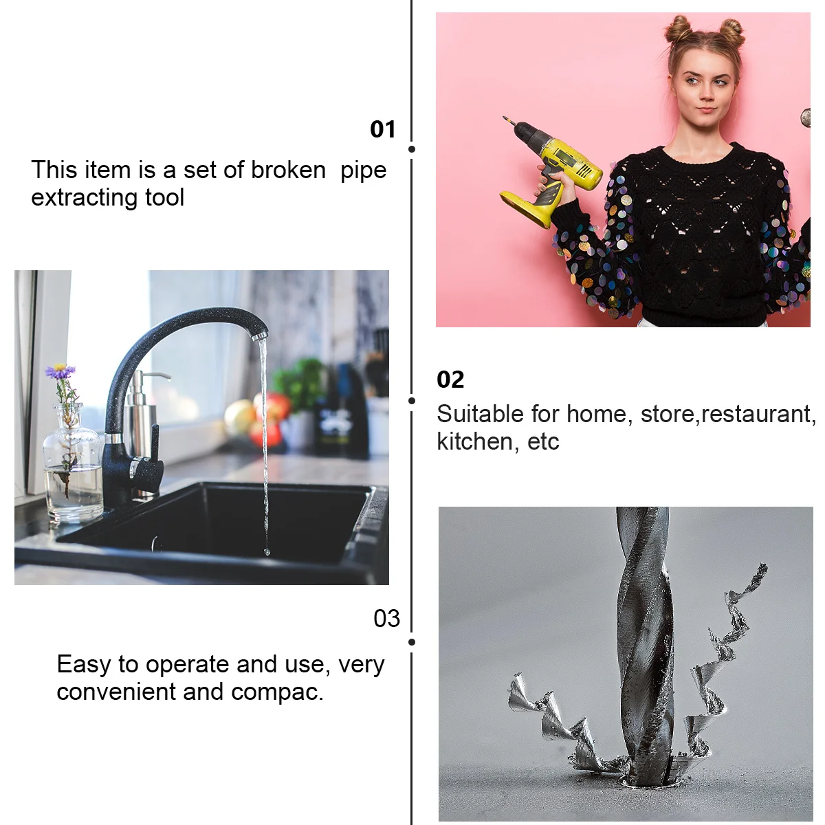 1Set Double-End Broken Wire Extracting Tool High-End Carbon Steel Durable for Home Kitchen Store Easy to Use Compact Storage
1Set Double-End Broken Wire Extracting Tool High-End Carbon Steel Durable for Home Kitchen Store Easy to Use Compact Storage