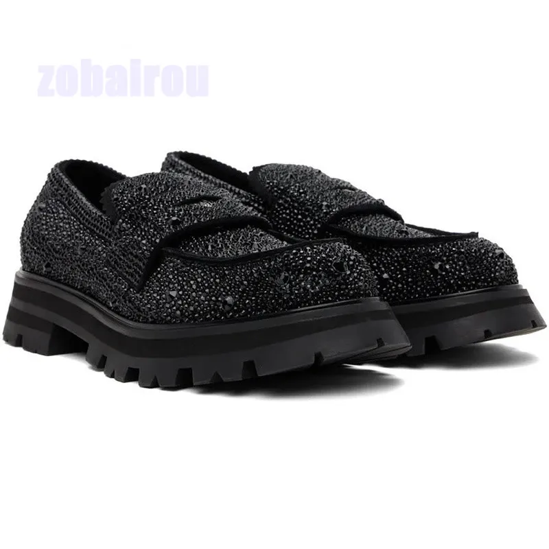 Shiney Full Rhinestone Men Casual Shoes High Quality Black Slip On Loafers British Style Wedding Party Business Dress Shoes
Shiney Full Rhinestone Men Casual Shoes High Quality Black Slip On Loafers British Style Wedding Party Business Dress Shoes
