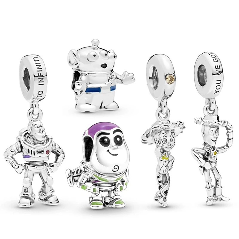 Кулон «История игрушек» Disney, подвеска «сделай сам» для браслета Pandora, с мультяшными персонажами из мультфильмов Джесси Вуди, Базз, Лайтер, бижутерия
Кулон «История игрушек» Disney, подвеска «сделай сам» для браслета Pandora, с мультяшными персонажами из мультфильмов Джесси Вуди, Базз, Лайтер, бижутерия