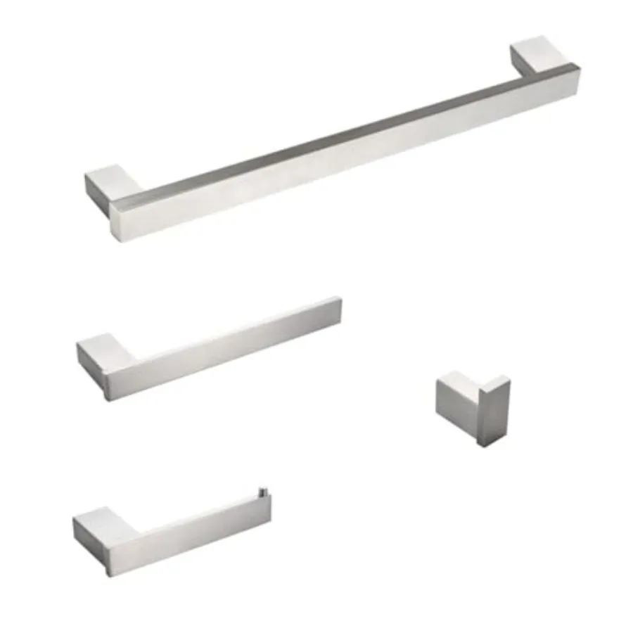 Bathroom Accessories Set 4 Piece Brushed Stainless Steel Bathroom Hardware Set SUS 304 Wall Mounted Towel Bar Kit
Bathroom Accessories Set 4 Piece Brushed Stainless Steel Bathroom Hardware Set SUS 304 Wall Mounted Towel Bar Kit