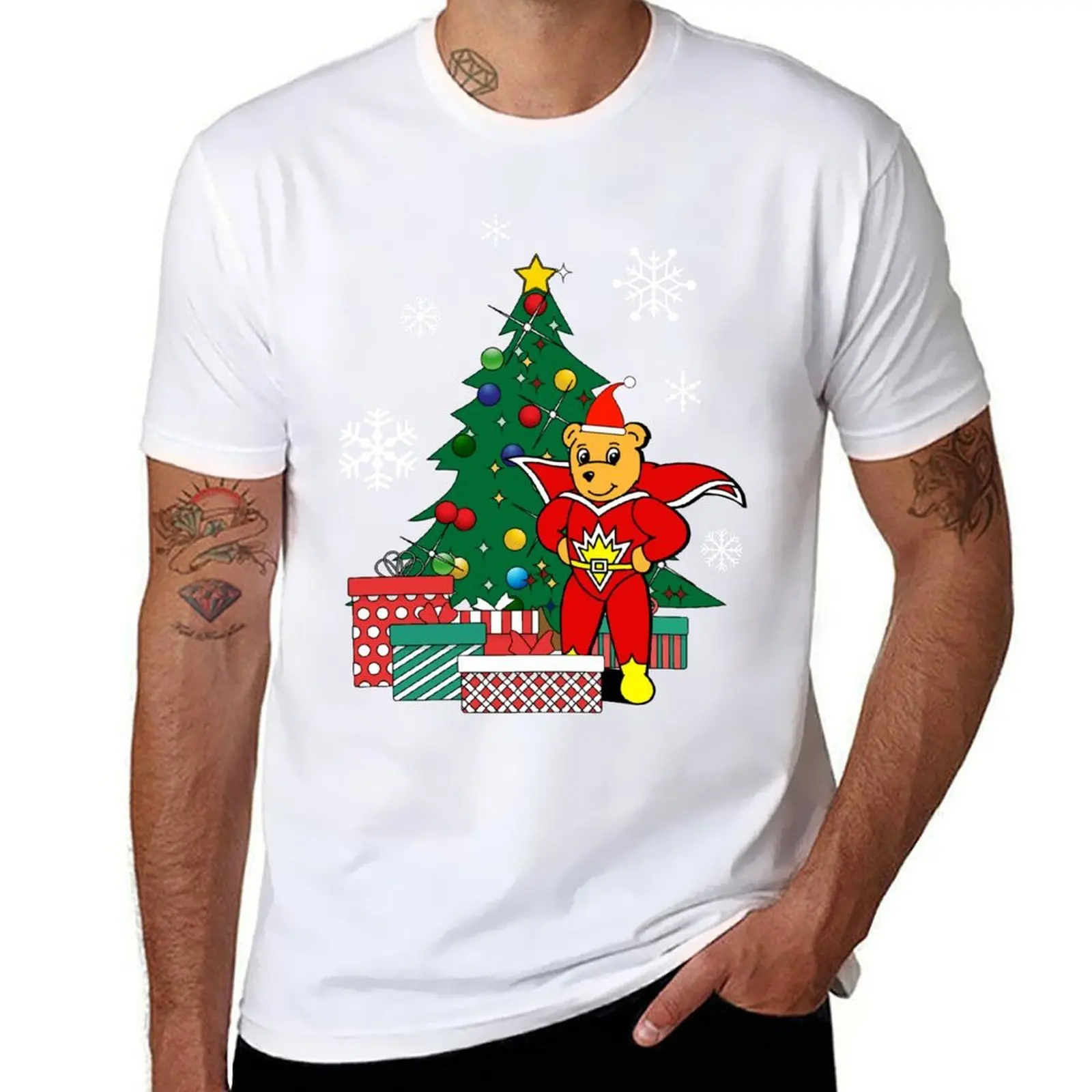 SuperTed Around The Christmas Tree T-Shirt cotton t shirt pack funny t shirts cotton T-Shirt
SuperTed Around The Christmas Tree T-Shirt cotton t shirt pack funny t shirts cotton T-Shirt