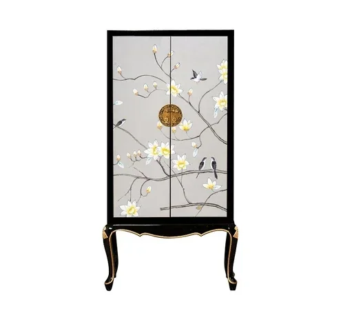 New Chinese Style Painted Solid Wood Home Double-Door Closet Storage Simple Home Bedroom Wall-Mounted High-Leg
New Chinese Style Painted Solid Wood Home Double-Door Closet Storage Simple Home Bedroom Wall-Mounted High-Leg
