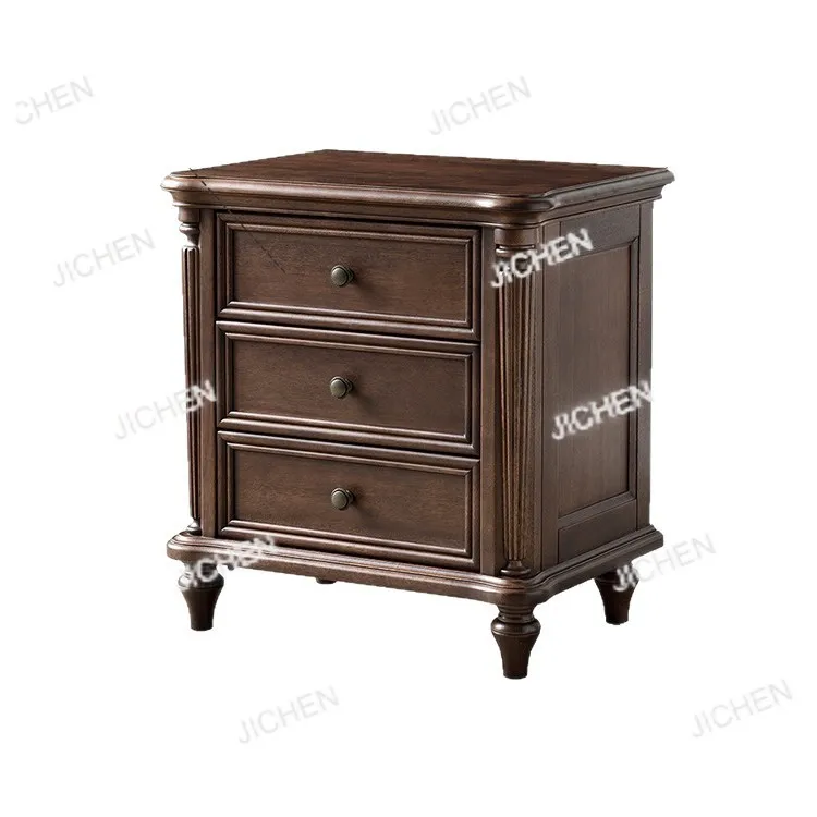 Прикроватная тумбочка из цельного дерева с тремя ящиками, шкафчик для спальни в стиле ретро, прикроватная тумбочка из бревен ореха
Прикроватная тумбочка из цельного дерева с тремя ящиками, шкафчик для спальни в стиле ретро, прикроватная тумбочка из бревен ореха