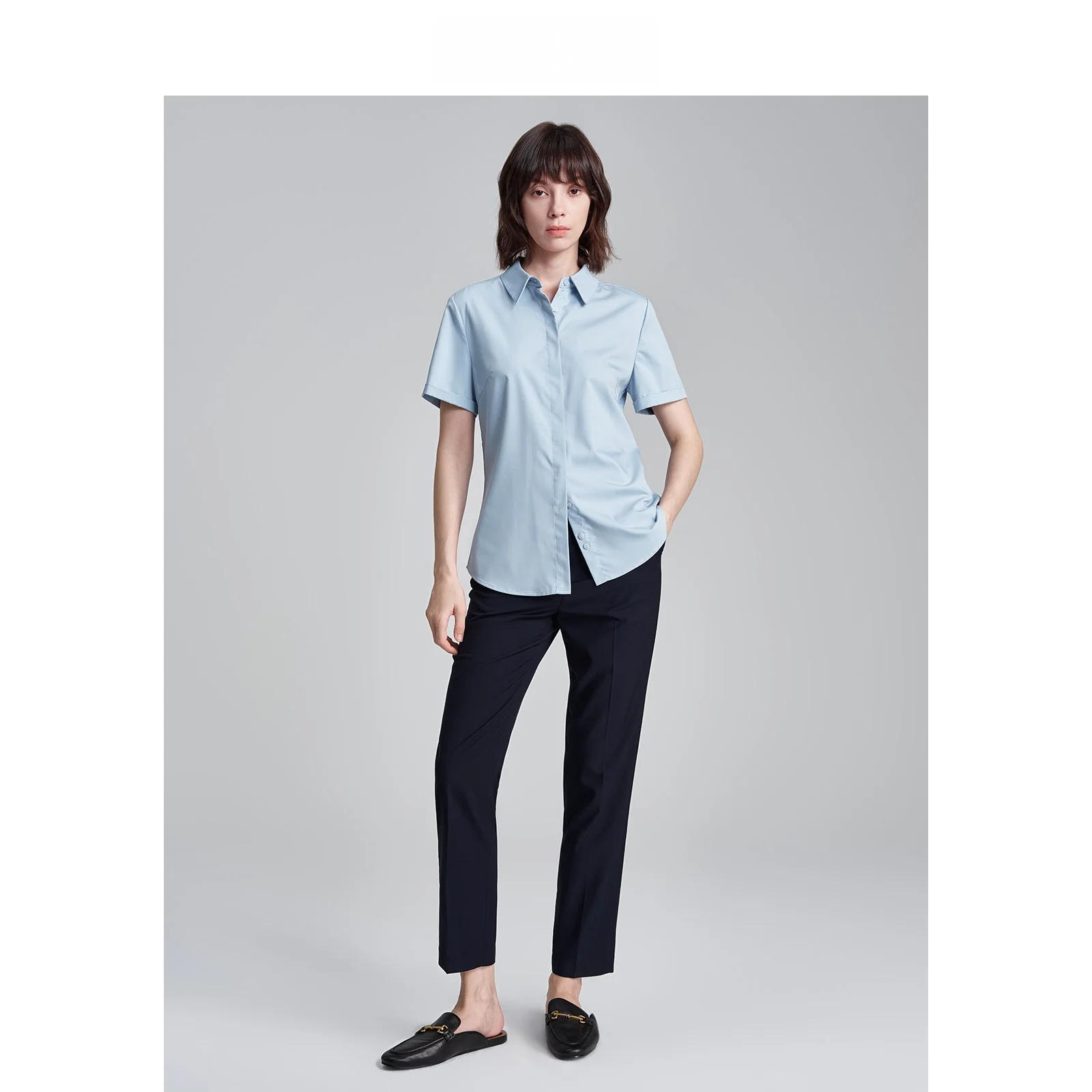 LeLenth Women's Bamboo Fiber Short Sleeve Shirt Dark Door Button OL Style Career Interview Suit Straight Cut Polyester Blend
LeLenth Women's Bamboo Fiber Short Sleeve Shirt Dark Door Button OL Style Career Interview Suit Straight Cut Polyester Blend