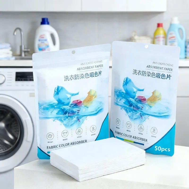 Fabric Color Absorber Anti Cross Dyeing Color-absorbing Paper Laundry Tablets Anti-Staining Clothes Absorbent Wash Care Paper
Fabric Color Absorber Anti Cross Dyeing Color-absorbing Paper Laundry Tablets Anti-Staining Clothes Absorbent Wash Care Paper