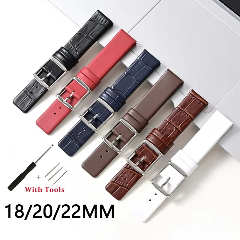 18mm 20mm 22mm Leather Watch Strap Stainless Steel Pin Watch Buckle Bracelet Replacement for Women Men Universal Watch Bracelet
18mm 20mm 22mm Leather Watch Strap Stainless Steel Pin Watch Buckle Bracelet Replacement for Women Men Universal Watch Bracelet