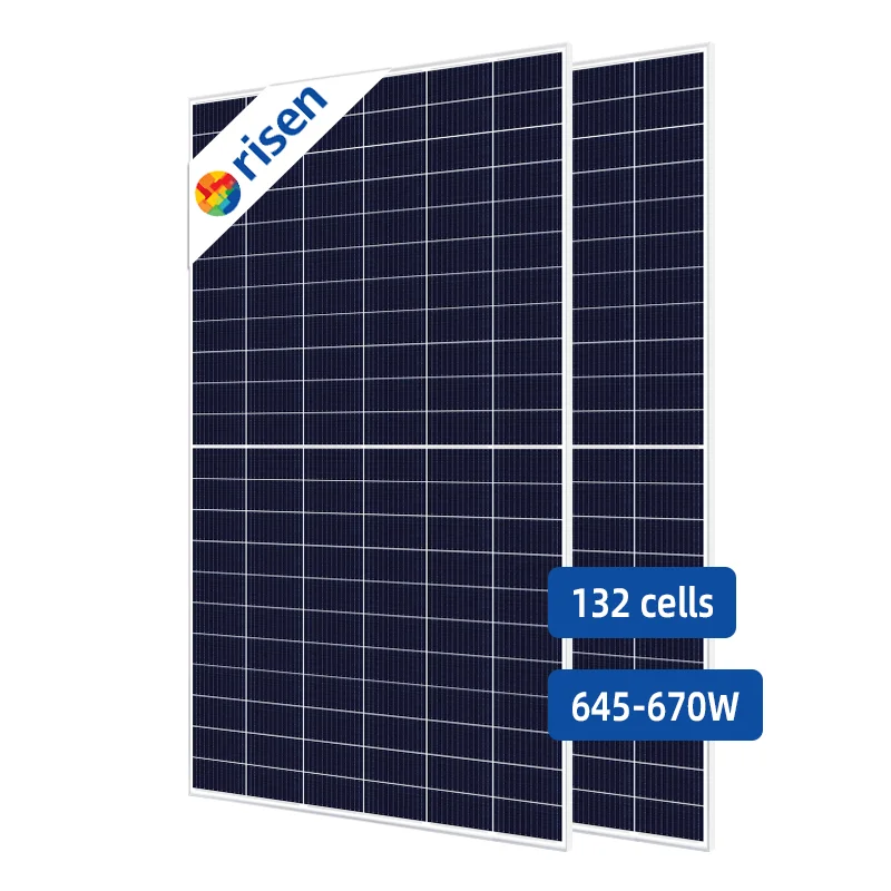 Europe hot sell bifacial double glass 550W Risen 110 cell solar and photovoltaic panels
Europe hot sell bifacial double glass 550W Risen 110 cell solar and photovoltaic panels
