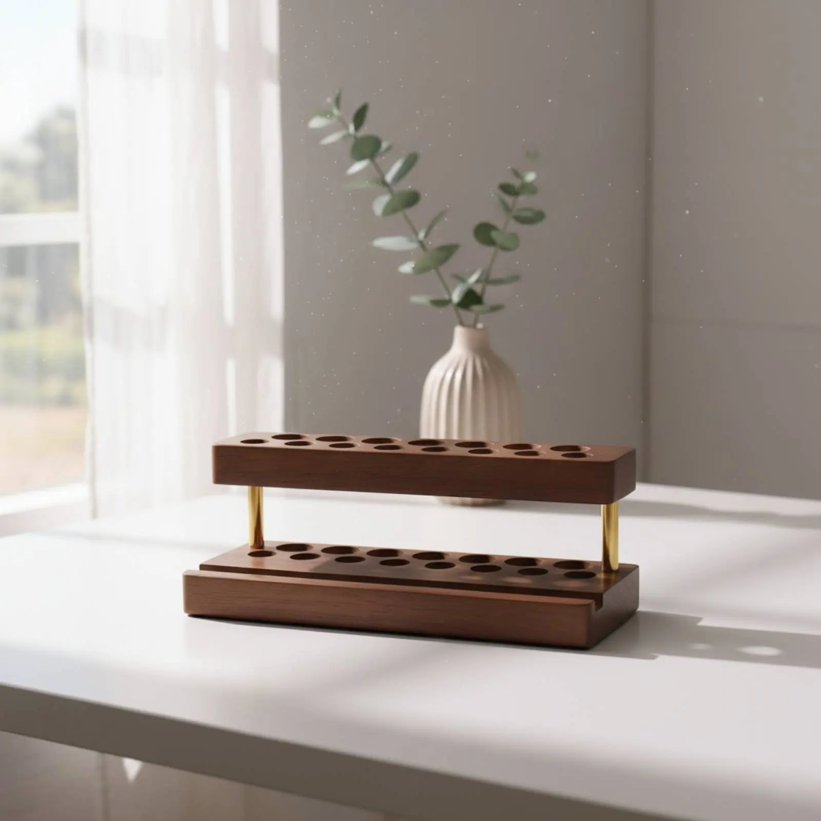 Multi-Hole Pen Stand Space Saving Wooden Tool Organizer Desktop Craft Tool Holder Sturdy Wood for Hobbyists, Office, Workbench
Multi-Hole Pen Stand Space Saving Wooden Tool Organizer Desktop Craft Tool Holder Sturdy Wood for Hobbyists, Office, Workbench