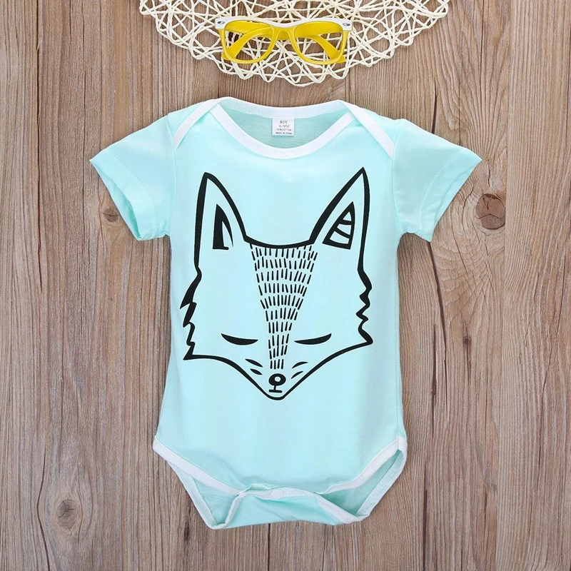 Baby’s Summer Short-sleeved Romper Newborn Cartoon Fox Printing Triangle Jumpsuits
Baby’s Summer Short-sleeved Romper Newborn Cartoon Fox Printing Triangle Jumpsuits