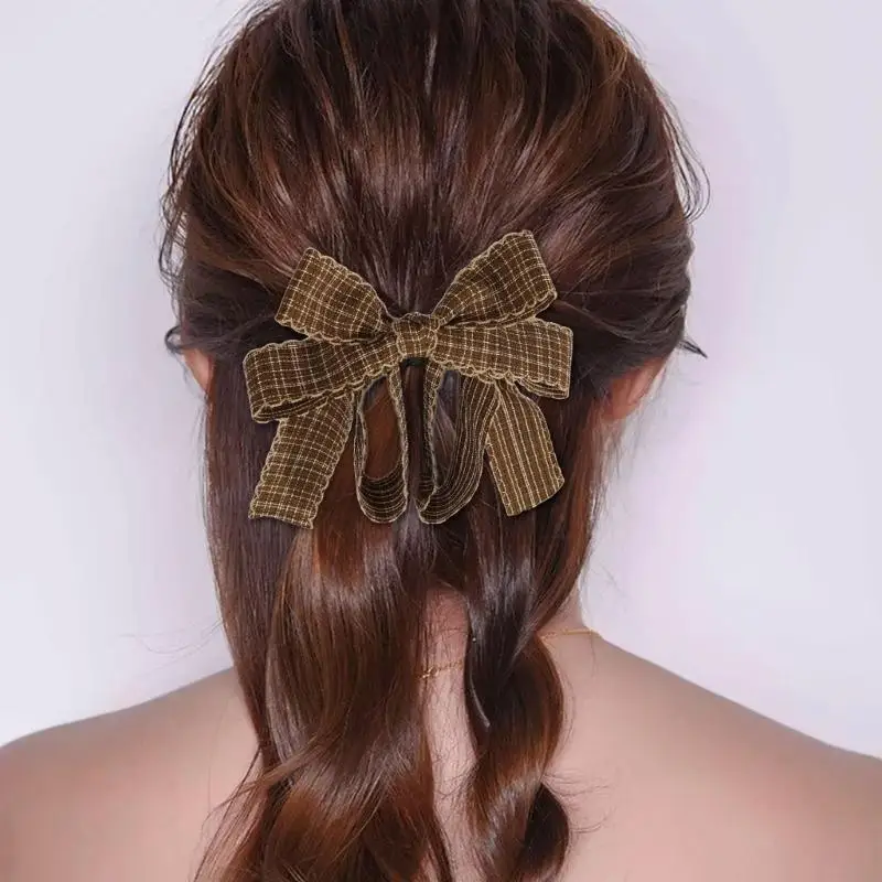 39BB Multi Color Plaided Bows Banana Clip for High Ponytail Nonslip Design Haripiece
39BB Multi Color Plaided Bows Banana Clip for High Ponytail Nonslip Design Haripiece