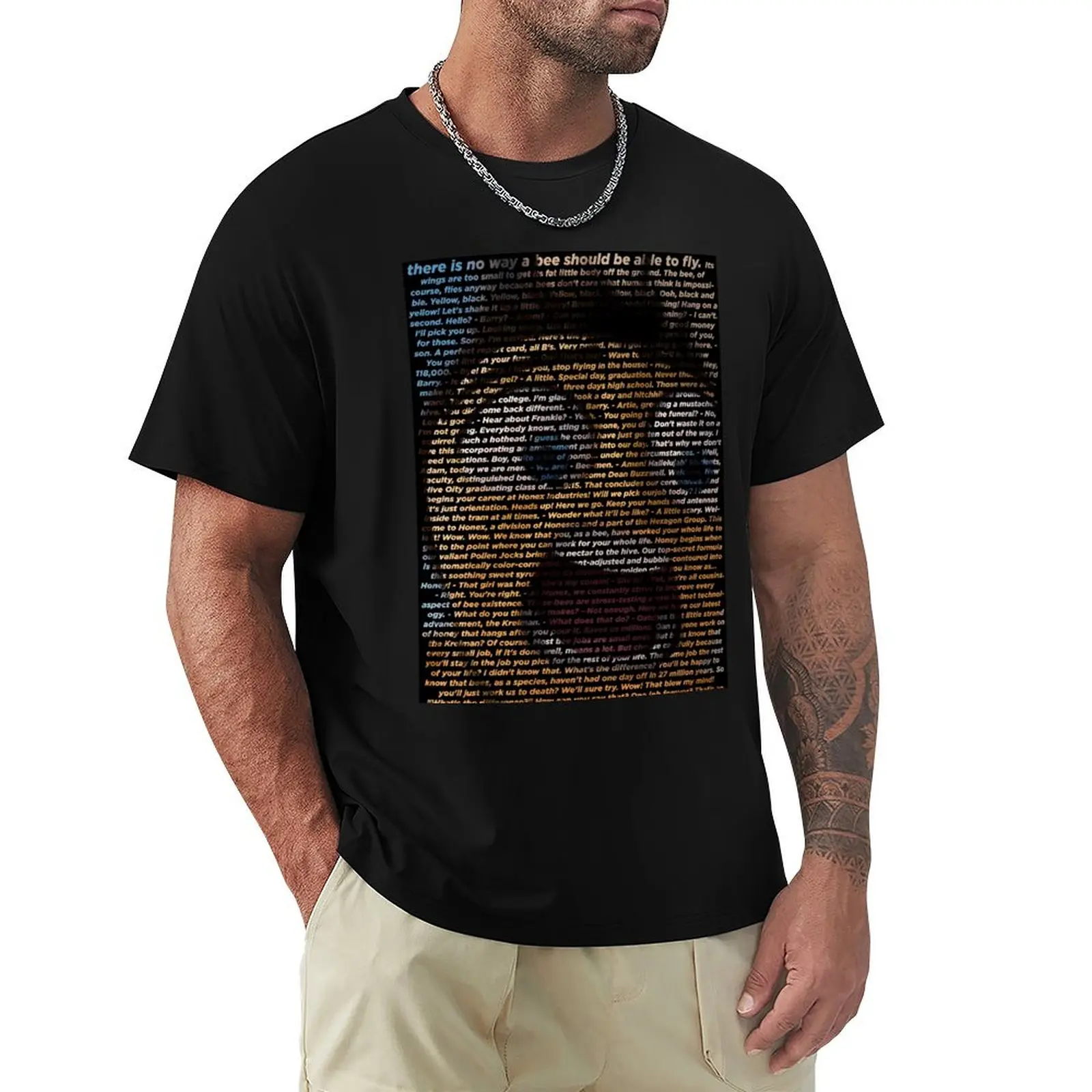 bee movie script ( you can read it) high quality T-Shirt funnys sports fans graphic tshirt men
bee movie script ( you can read it) high quality T-Shirt funnys sports fans graphic tshirt men