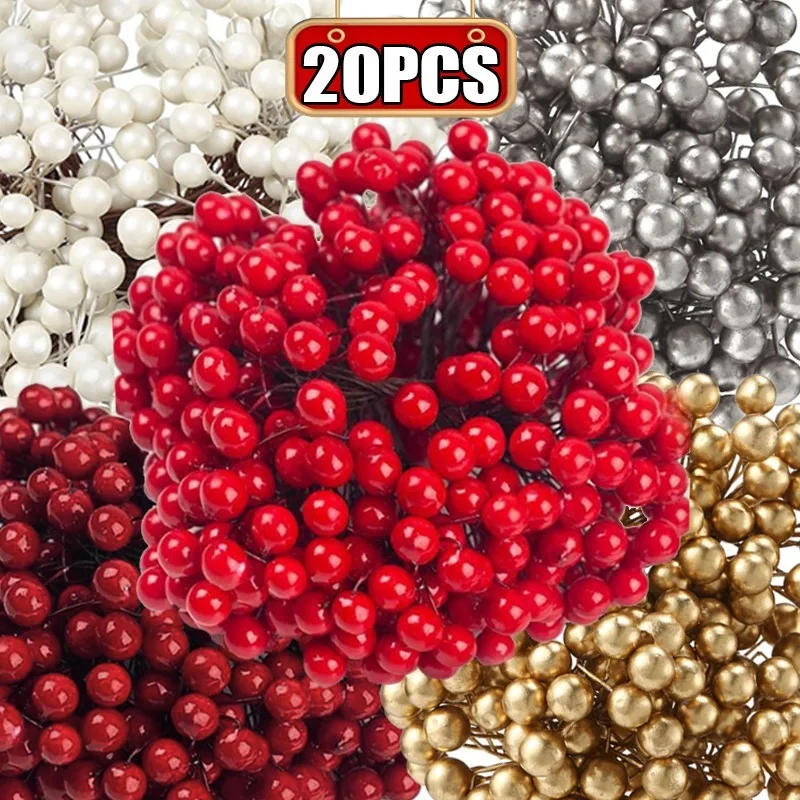 20/1pcs Mini Artificial Berries Flowers Multicolor Red Fake Berry Cherry Stamen for Wedding Christmas New Year Party Home Decor
20/1pcs Mini Artificial Berries Flowers Multicolor Red Fake Berry Cherry Stamen for Wedding Christmas New Year Party Home Decor