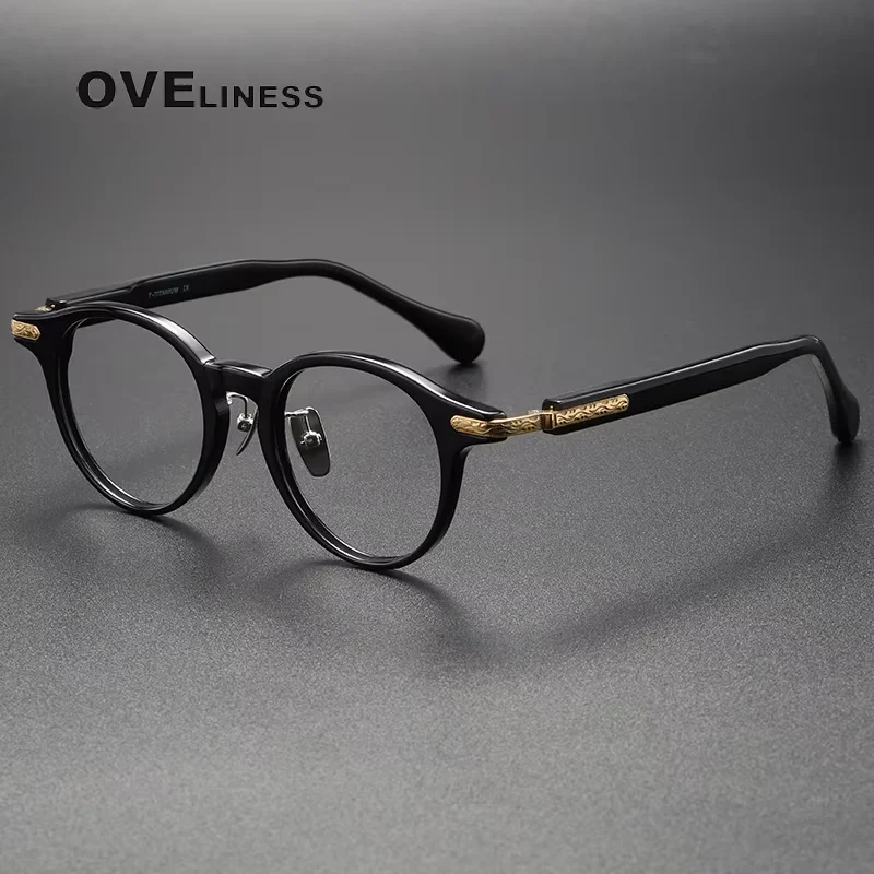 Acetate Titanium Glasses Frame Men Women 2025 New Vintage Retro Round full Eyeglasses frames Spectacles Eyewear
Acetate Titanium Glasses Frame Men Women 2025 New Vintage Retro Round full Eyeglasses frames Spectacles Eyewear