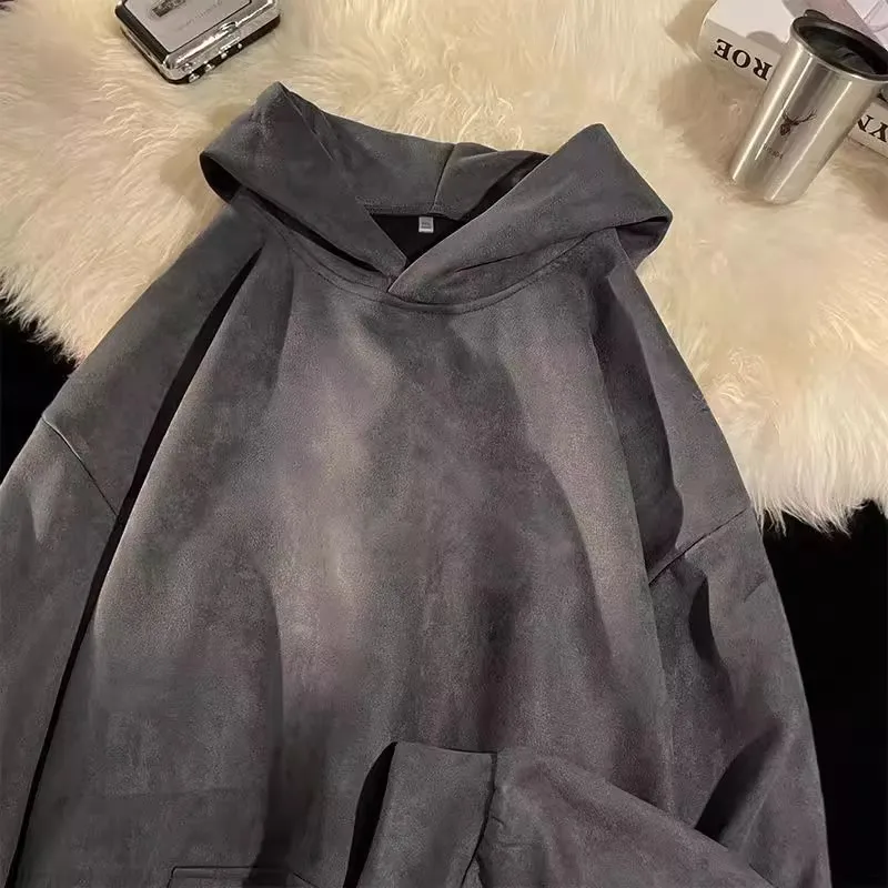 Men's Oversized Fce Lined Suede Hoodie Thiened Casual Sle Warmth Guaranteed Faionable All-Match Outerwear
Men's Oversized Fce Lined Suede Hoodie Thiened Casual Sle Warmth Guaranteed Faionable All-Match Outerwear