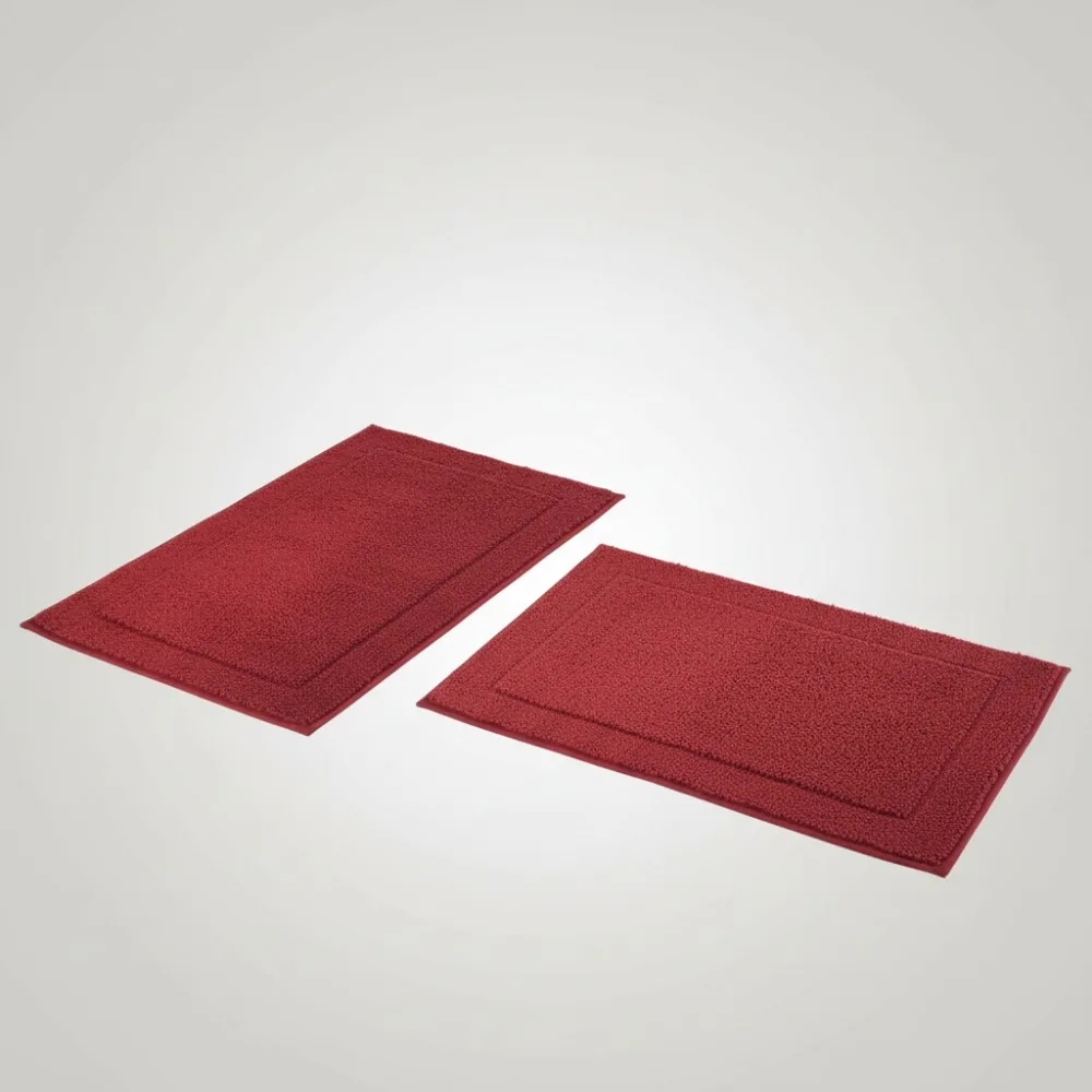 Reversible Cotton Bathroom Rugs Set, Washable Non-Slip Mat for Family Home, Soft Absorbent Floor Decor, 2 Piece Red
Reversible Cotton Bathroom Rugs Set, Washable Non-Slip Mat for Family Home, Soft Absorbent Floor Decor, 2 Piece Red