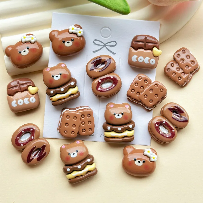 30/50/100pcs Cute Bear Biscuits Resin DIY Accessories Phone Cases Hole Shoes Patch Hair Clips Hair Accessories stress relief toy
30/50/100pcs Cute Bear Biscuits Resin DIY Accessories Phone Cases Hole Shoes Patch Hair Clips Hair Accessories stress relief toy