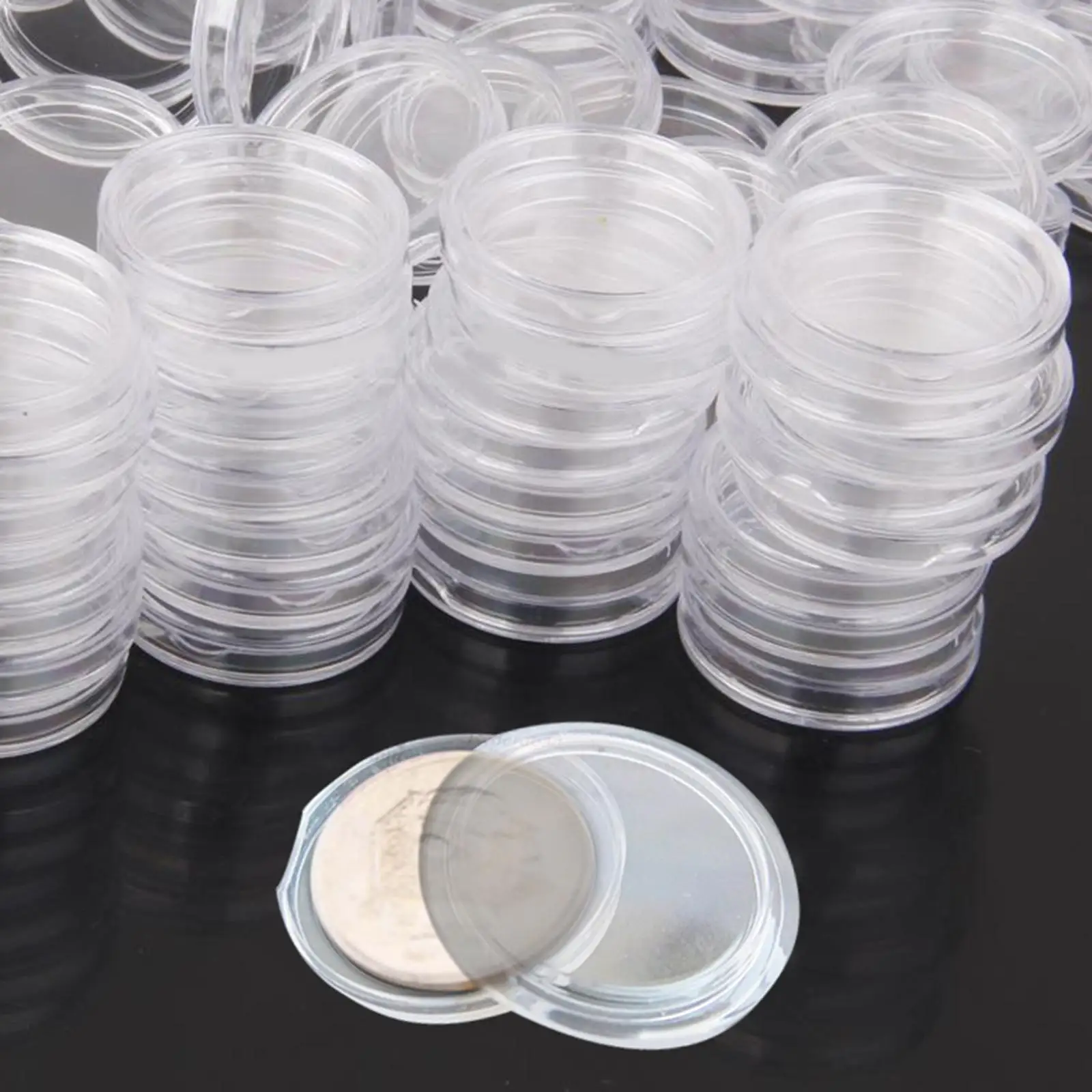 Capsule Case Holder Plastic Round Storage Box Protector for Coin Organizer and Display Collectibles
Capsule Case Holder Plastic Round Storage Box Protector for Coin Organizer and Display Collectibles