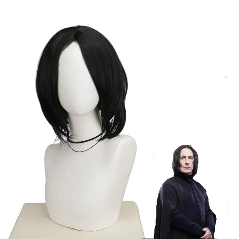 Movie Professor Severus Snape Cosplay Wig Short Black Curly Heat Resistant Synthetic Hair Anime Wigs For Halloween Party
Movie Professor Severus Snape Cosplay Wig Short Black Curly Heat Resistant Synthetic Hair Anime Wigs For Halloween Party