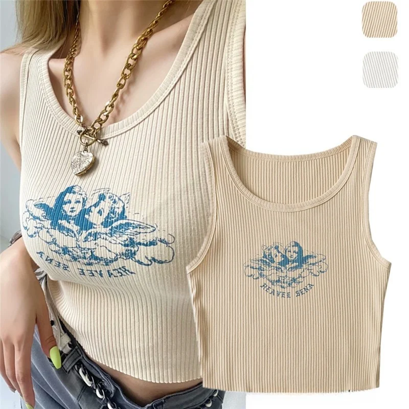 Укороченный топ с американским принтом в стиле ретро, женский укороченный топ с ангельским пупком, уличный жилет, облегающий летний модный женский жилет
Укороченный топ с американским принтом в стиле ретро, женский укороченный топ с ангельским пупком, уличный жилет, облегающий летний модный женский жилет