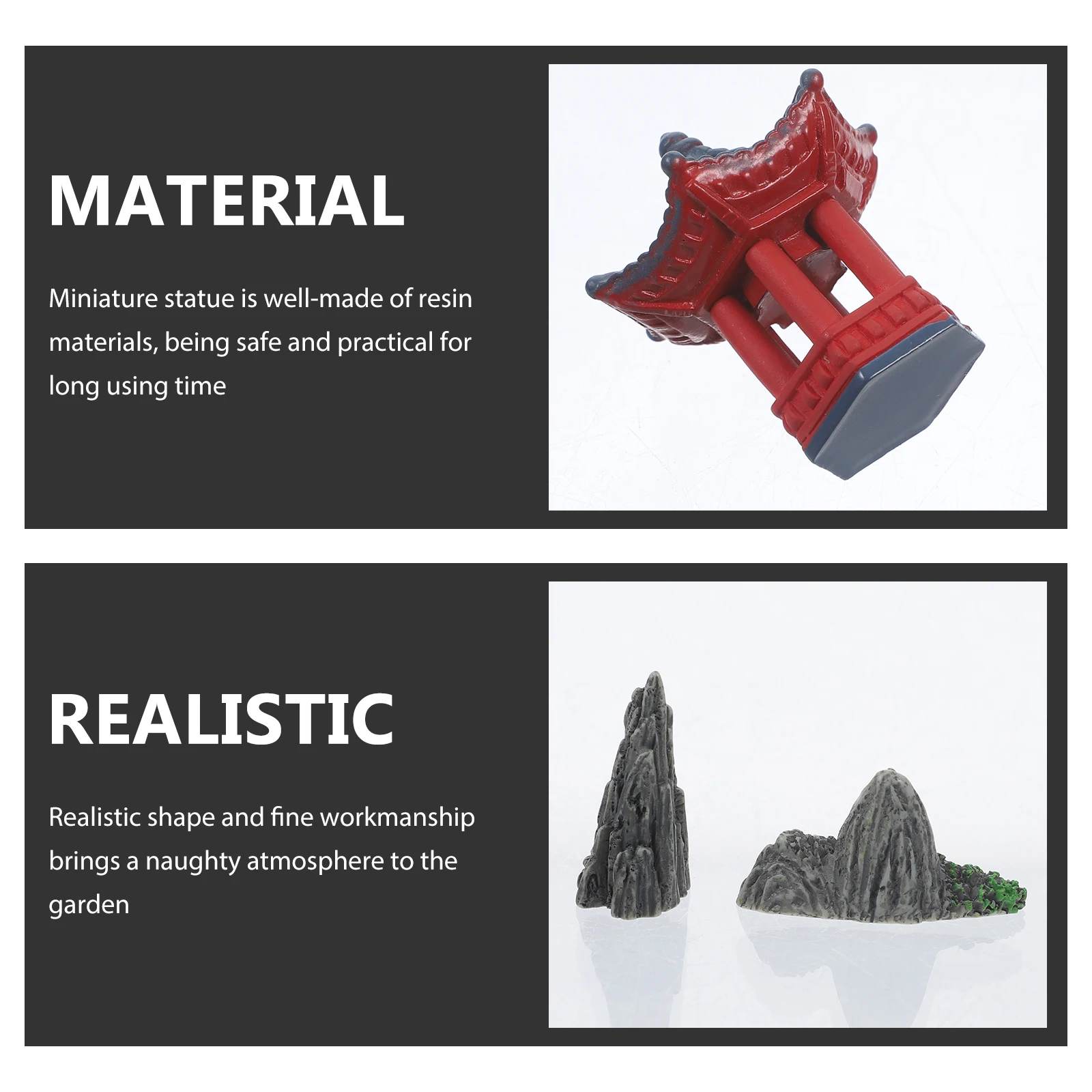 1 Set Mini Resin Mountain Pavilion For Micro Landscape Garden Decor Bonsai Moss Ornament Small Statue Pavilion Decor Outdoor
1 Set Mini Resin Mountain Pavilion For Micro Landscape Garden Decor Bonsai Moss Ornament Small Statue Pavilion Decor Outdoor