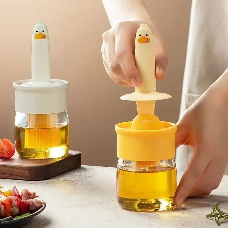 Portable Baking Sauce Cream Bottle Oil Container Brush,Glass Oil Dispenser with Basting Brush,Oil Bottle Kitchen Cooking Oil jar
Portable Baking Sauce Cream Bottle Oil Container Brush,Glass Oil Dispenser with Basting Brush,Oil Bottle Kitchen Cooking Oil jar
