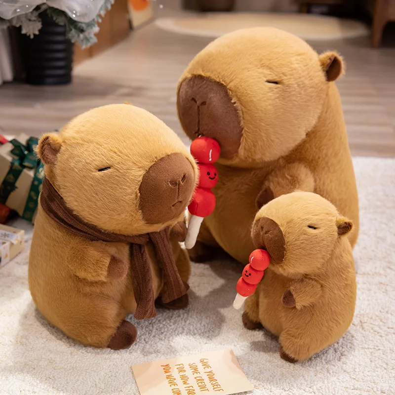 Cute Simulation Capybara Plush Toy Sugar-Coated Berry Scarf Capibala Doll Animal Plush Toys Home Decoration Children'S Toy Gifts
Cute Simulation Capybara Plush Toy Sugar-Coated Berry Scarf Capibala Doll Animal Plush Toys Home Decoration Children'S Toy Gifts