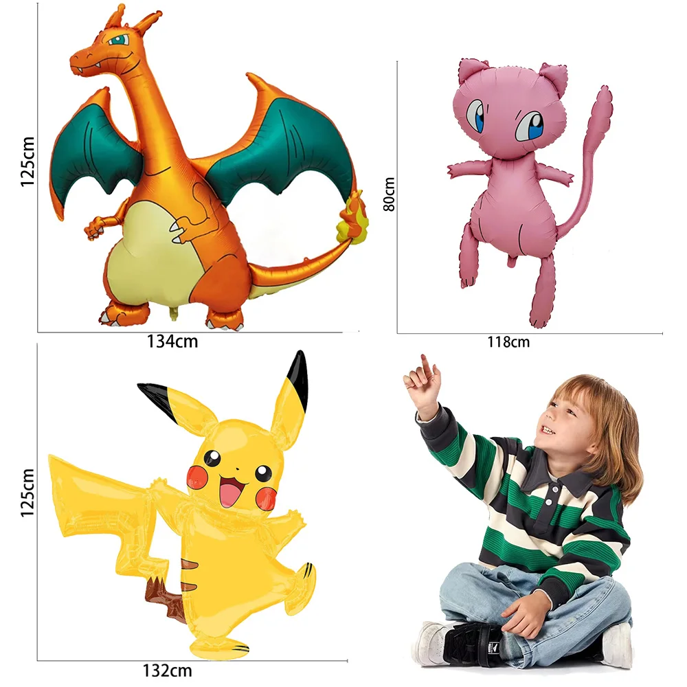 Pokemon 3D Balloon Giant Pikachu Charizard Foil Balloon Birthday Decoration Children's Birthday Boy Girl Baby Shower Party Suppl
Pokemon 3D Balloon Giant Pikachu Charizard Foil Balloon Birthday Decoration Children's Birthday Boy Girl Baby Shower Party Suppl