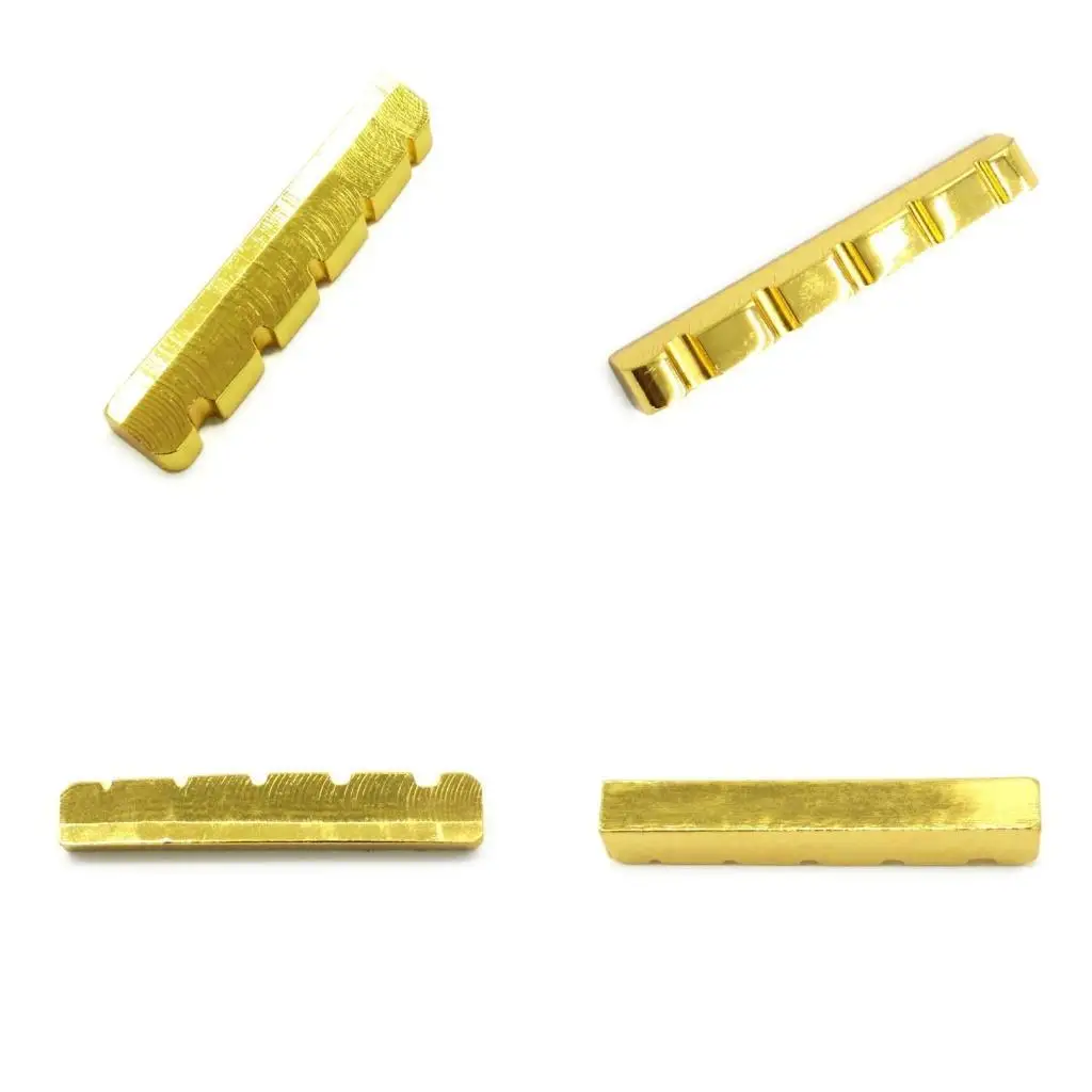 652F 5 String Slotted Electric Bass Guitar Top Nut Replacement Bass Guitar Pre-Slotted Brass Nut Music Instrument Part
652F 5 String Slotted Electric Bass Guitar Top Nut Replacement Bass Guitar Pre-Slotted Brass Nut Music Instrument Part