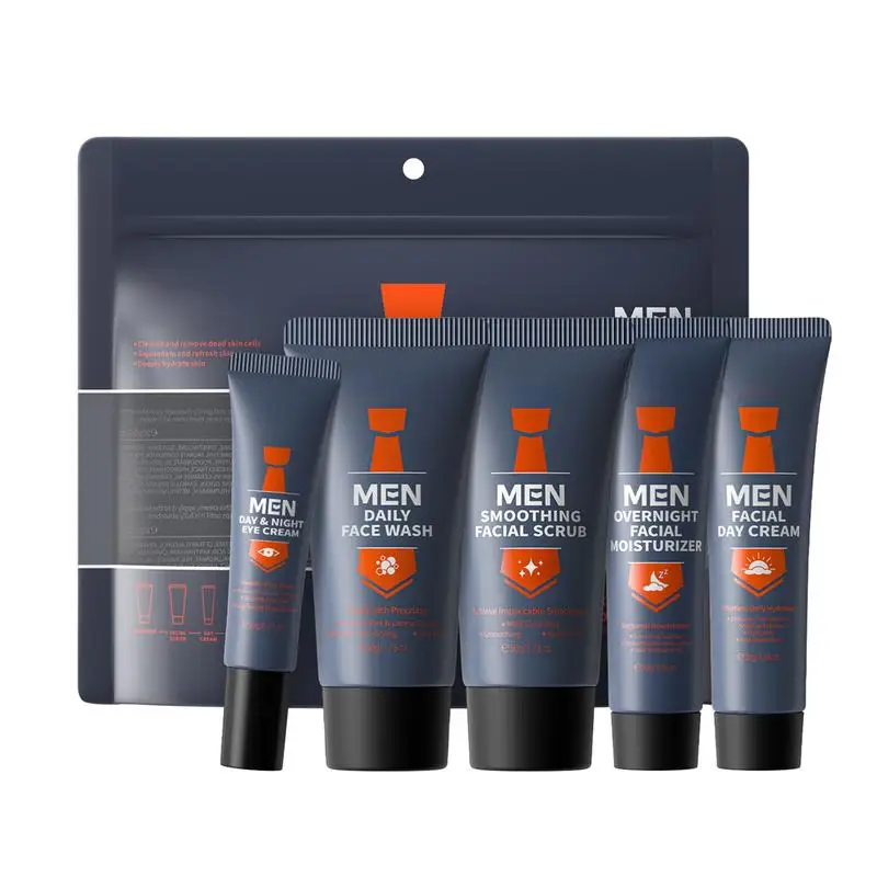 5pcs Men's Skincare Set Moisturizing Firming Skin Care Kit Smooth Facial Scrub Facial Wash Cream Eye Cream Facial Moisturiser
5pcs Men's Skincare Set Moisturizing Firming Skin Care Kit Smooth Facial Scrub Facial Wash Cream Eye Cream Facial Moisturiser