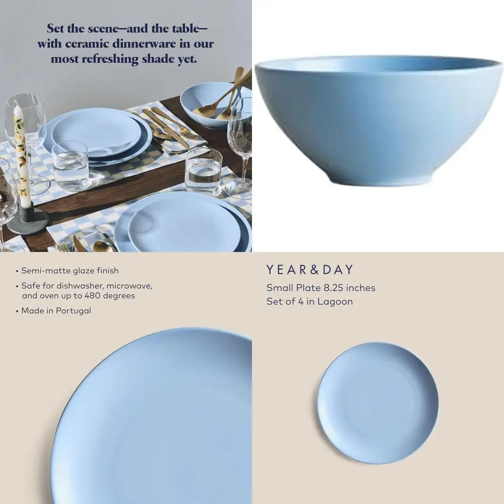 Набор из 4, 6 маленьких синих тарелок Lagoon Blue для супа и хлопьев
Набор из 4, 6 маленьких синих тарелок Lagoon Blue для супа и хлопьев