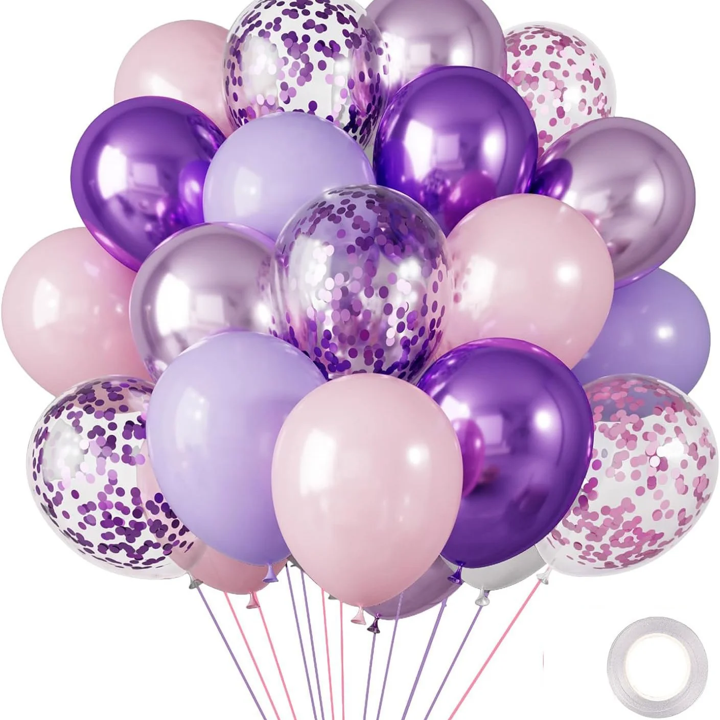 30PCS Balloon Set For Weddings, Birthdays, Macaron Pink Purple Metal and Confetti Balloons, Used For Indoor and Outdoor Party De
30PCS Balloon Set For Weddings, Birthdays, Macaron Pink Purple Metal and Confetti Balloons, Used For Indoor and Outdoor Party De