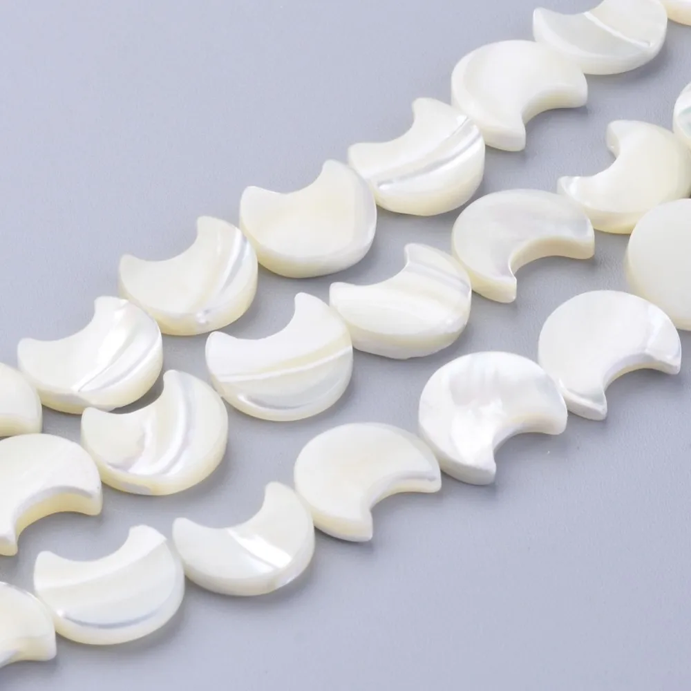 1Strand Natural White Moon Shell Beads Strands Mother of Pearl Shell Beads For jewelry making DIY Accessories, 34 pcs/strand
1Strand Natural White Moon Shell Beads Strands Mother of Pearl Shell Beads For jewelry making DIY Accessories, 34 pcs/strand