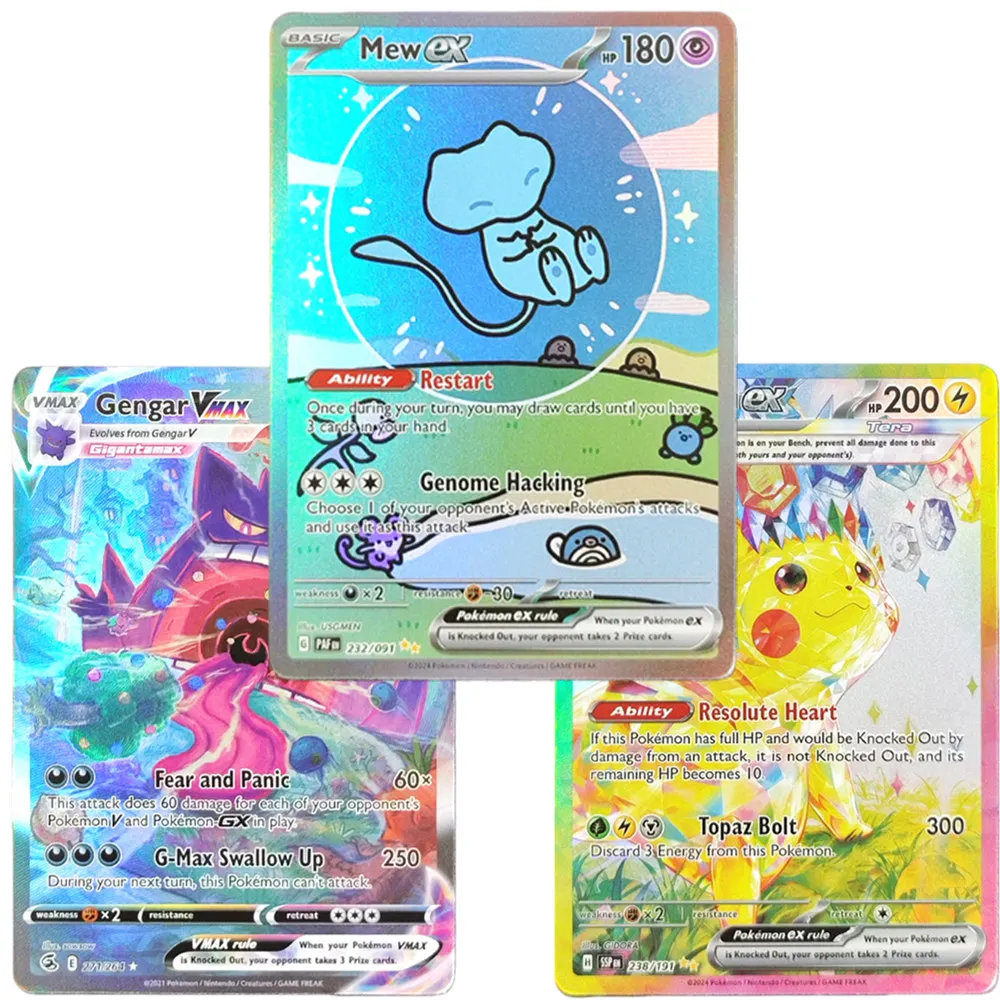 PTCG Card Foil Proxy English Gengari Rayquaza Vmax Giratian Lugia V Mew Latias Latios Pikachu EX Коллекционные коллекционные карточные игры
PTCG Card Foil Proxy English Gengari Rayquaza Vmax Giratian Lugia V Mew Latias Latios Pikachu EX Коллекционные коллекционные карточные игры