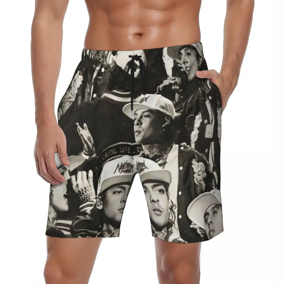Летние шорты для доски, мужские шорты N-Natanael Canos для бега, серфинга, певицы, пляжные шорты с рисунком в стиле ретро, Гавайские дышащие плавки, большой размер 
Летние шорты для доски, мужские шорты N-Natanael Canos для бега, серфинга, певицы, пляжные шорты с рисунком в стиле ретро, Гавайские дышащие плавки, большой размер