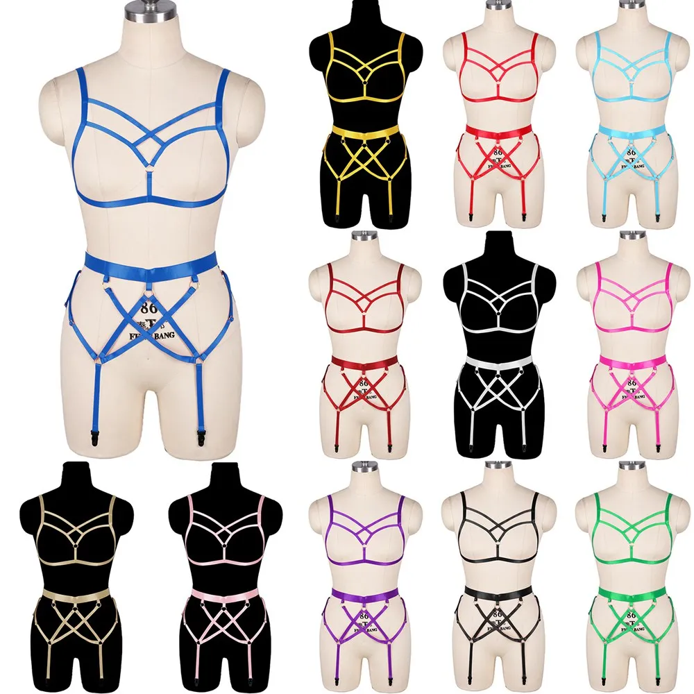 Harajuku Body Harness Set Punk Pole Dance Harness Fashion Leg Garter Belt Bondage Sexy Lingerie Cage Bra Rave Outfit Wear
Harajuku Body Harness Set Punk Pole Dance Harness Fashion Leg Garter Belt Bondage Sexy Lingerie Cage Bra Rave Outfit Wear