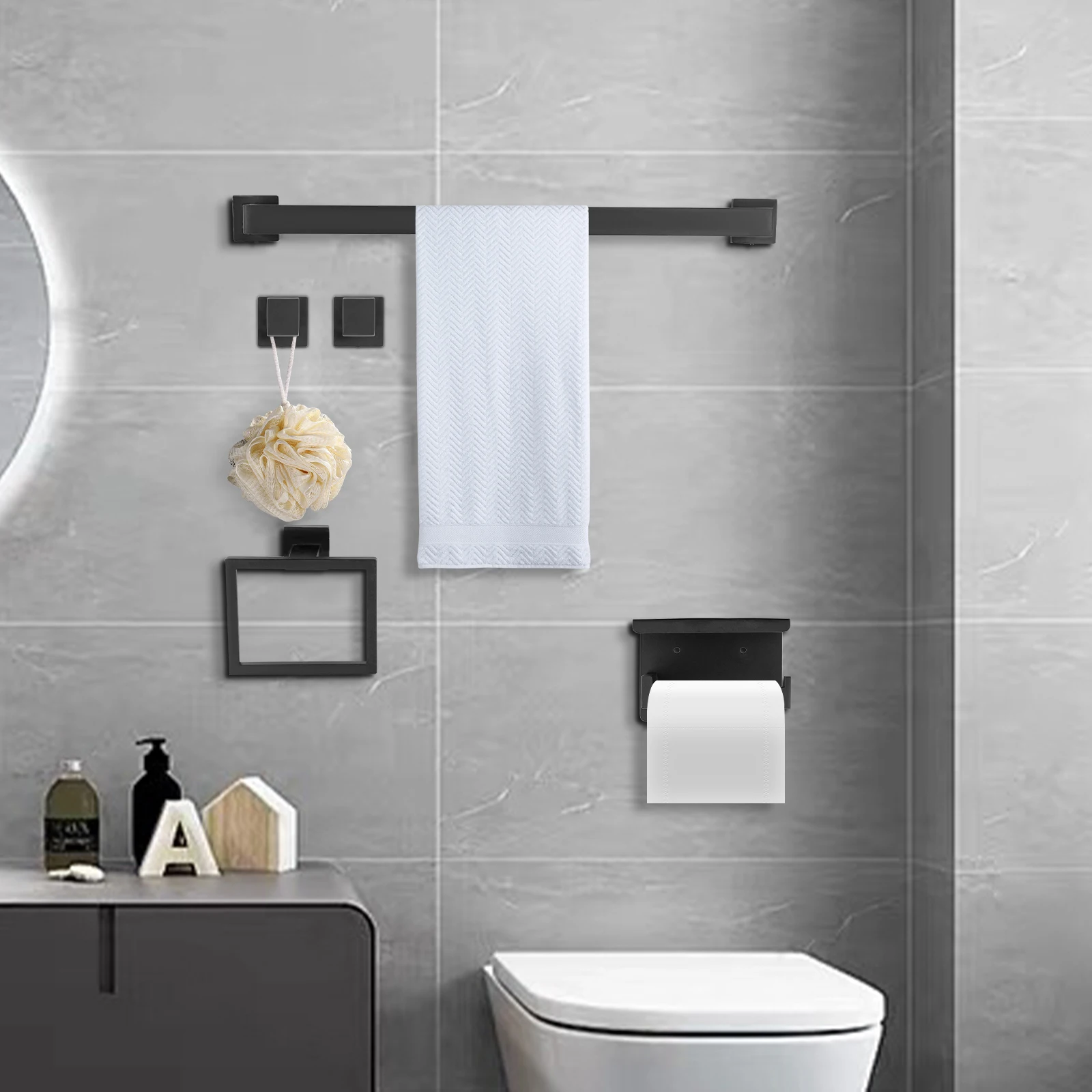 Stainless Steel Bathroom Towel Bar Set Towel Holder Rail Wall Mounted Bathroom Bar Set
Stainless Steel Bathroom Towel Bar Set Towel Holder Rail Wall Mounted Bathroom Bar Set