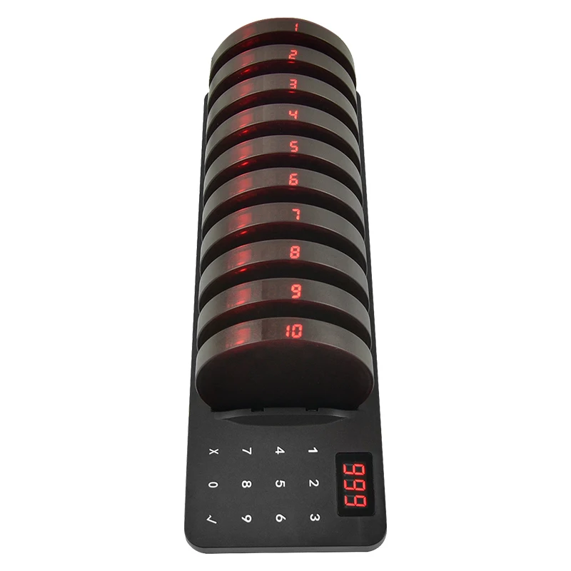 10 Pagers Waterproof Wireless Paging Calling System Restaurant Waiting Buzzers 1000ft Distance Beeper
10 Pagers Waterproof Wireless Paging Calling System Restaurant Waiting Buzzers 1000ft Distance Beeper