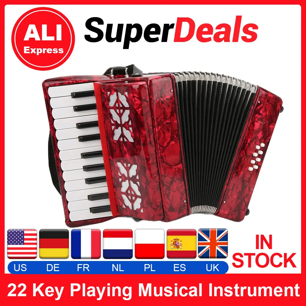 【2026】22‑Key Accordions Portable AR-80 8 Bass Piano Accordion Gift Fine Workmanship with Strap for Beginner for Playing Children 110-140cm in Height
【2026】22‑Key Accordions Portable AR-80 8 Bass Piano Accordion Gift Fine Workmanship with Strap for Beginner for Playing Children 110-140cm in Height