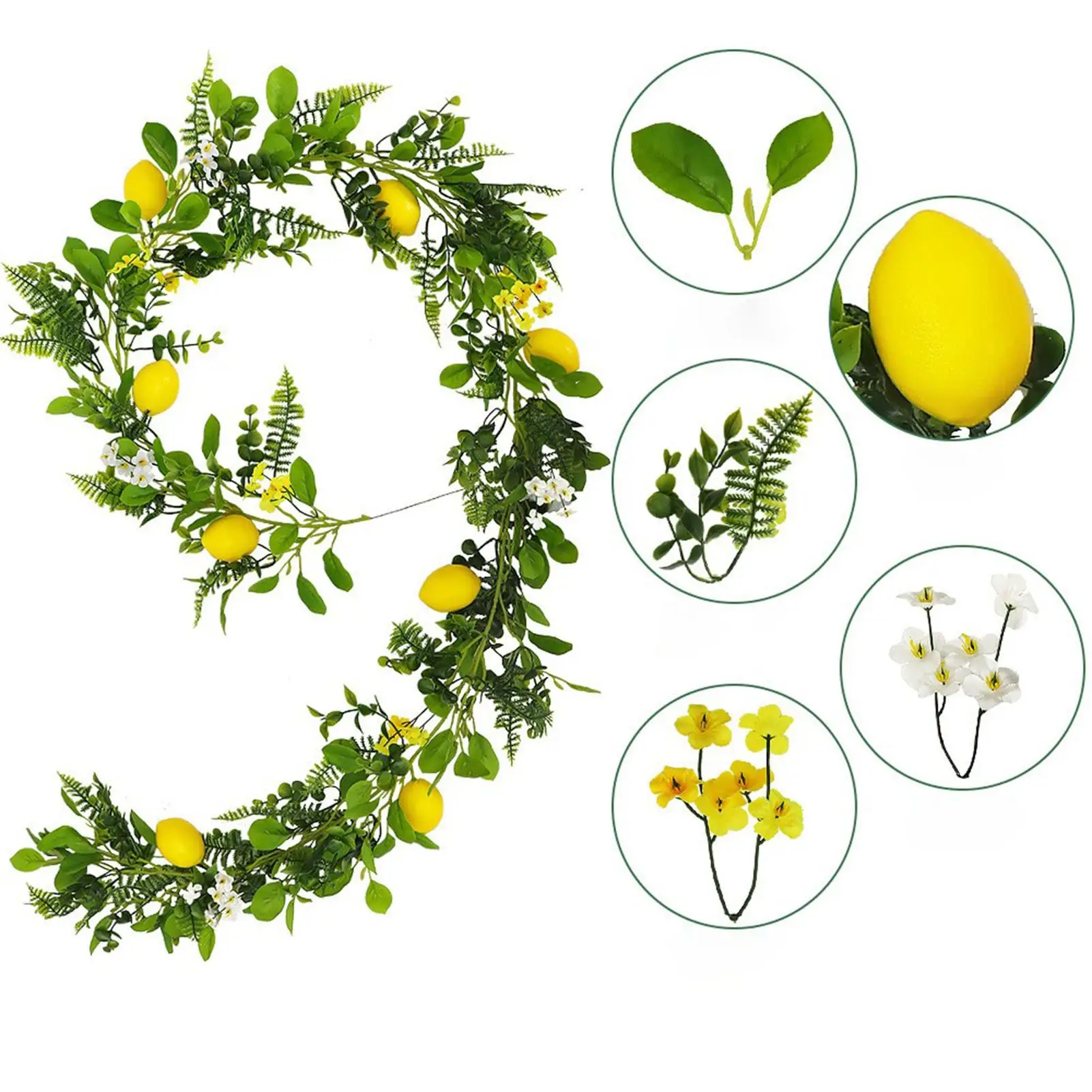 Artificial Lemon Rattan Artificial Lemon Rattan Indoor Green Plant Arrangement Christmas Decorative Rattan
Artificial Lemon Rattan Artificial Lemon Rattan Indoor Green Plant Arrangement Christmas Decorative Rattan