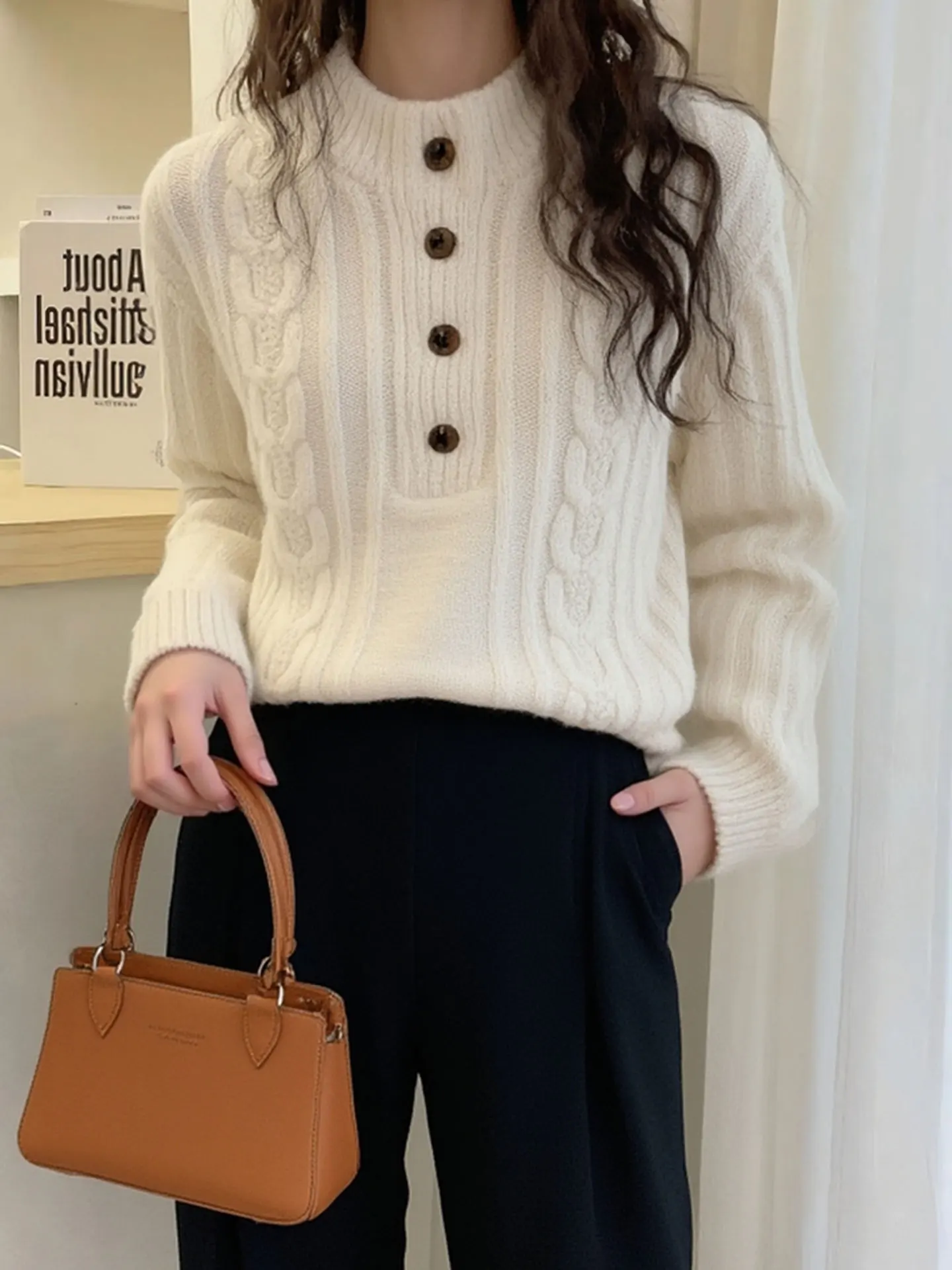 Корейский однотонный вязаный свитер Long Sve Camere, свободный ленивый повседневный универсальный зимний топ, женский модный
Корейский однотонный вязаный свитер Long Sve Camere, свободный ленивый повседневный универсальный зимний топ, женский модный