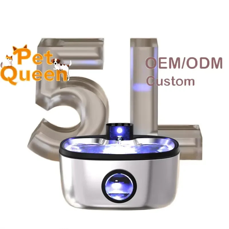 Smart Automatic Sensing Square Silicone Pet Cat Water Dispenser with LCD Display Time Setting Battery Powered 5L for Cats
Smart Automatic Sensing Square Silicone Pet Cat Water Dispenser with LCD Display Time Setting Battery Powered 5L for Cats
