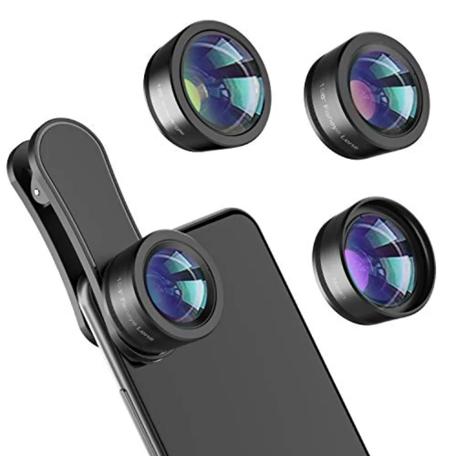 Phone Camera Lens, Upgraded 3 in 1 Phone Lens kit-198° Fisheye Lens + Macro Lens + 120° Wide Angle Lens, Clip on Cell Phone Len
Phone Camera Lens, Upgraded 3 in 1 Phone Lens kit-198° Fisheye Lens + Macro Lens + 120° Wide Angle Lens, Clip on Cell Phone Len