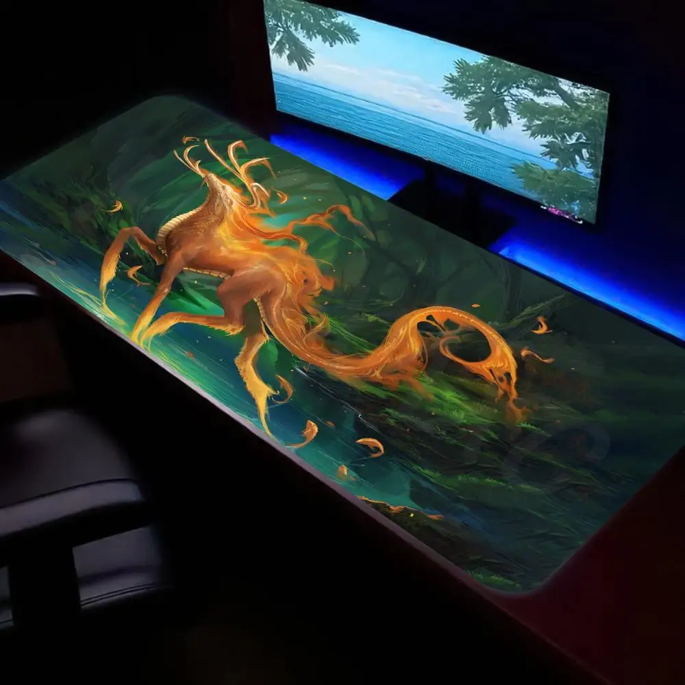 HYBXAXC Large Extended Desk Mat Non Slip Rubber Mouse Pad, Fire Spirit Deer Fantasy Art Gaming Keyboard for Office Home PC Gamer
HYBXAXC Large Extended Desk Mat Non Slip Rubber Mouse Pad, Fire Spirit Deer Fantasy Art Gaming Keyboard for Office Home PC Gamer