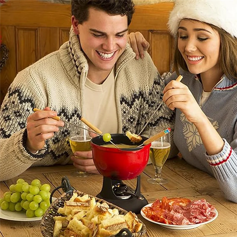 ABPQ-Fondue Forks, Cheese Fondue Sticks With Wooden Handle Heat Resistant For Chocolate Fountain Roast Marshmallows Easy To Use
ABPQ-Fondue Forks, Cheese Fondue Sticks With Wooden Handle Heat Resistant For Chocolate Fountain Roast Marshmallows Easy To Use