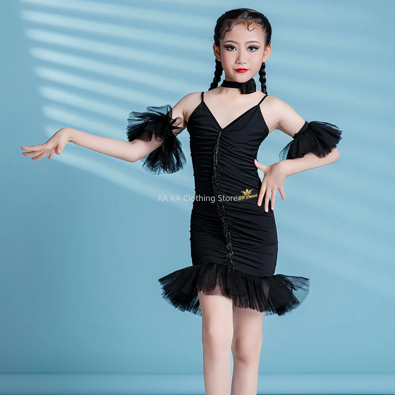 Tassels Tango Latin Dance Dress Girls Cha Cha Samba Rumba Dance Costume Kids Dance Clothes Competition Ballroom Dresses Child
Tassels Tango Latin Dance Dress Girls Cha Cha Samba Rumba Dance Costume Kids Dance Clothes Competition Ballroom Dresses Child